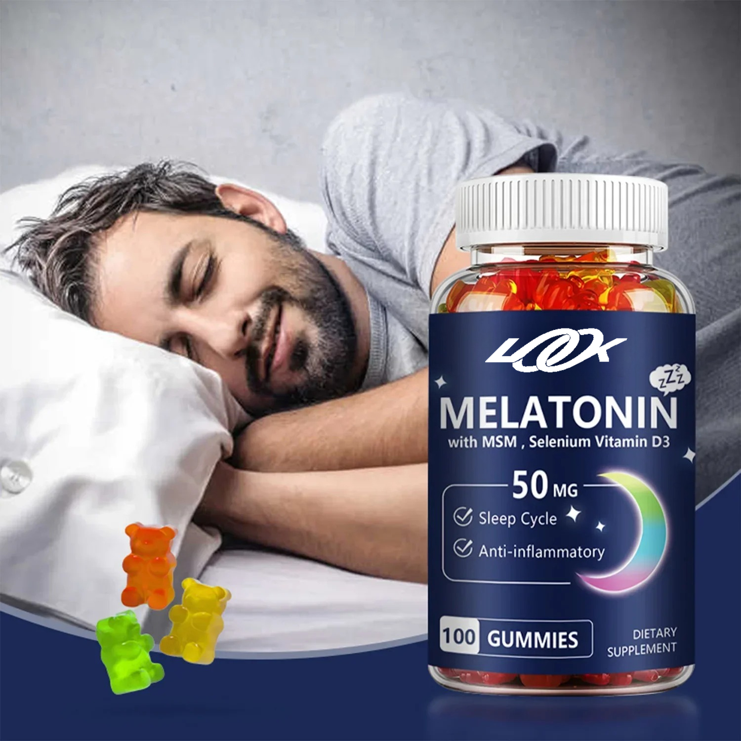 Melatonin Gummies - Helps You  - Melatonin Sleep Gummy ulasan dan harga