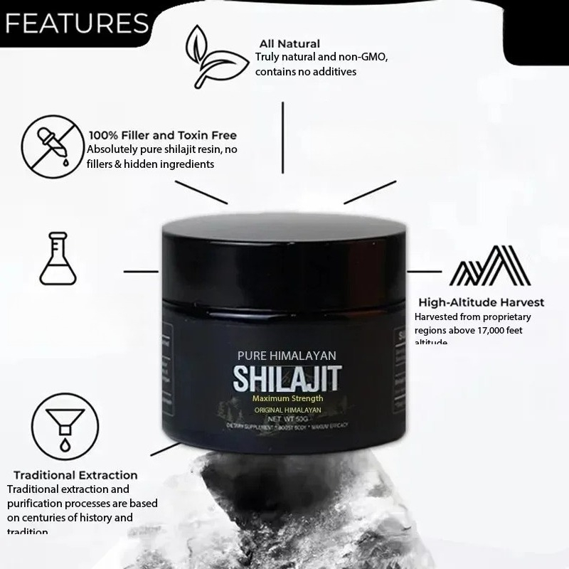 30g /50g100% High-purity Shila - Shilajit Resin Pure ulasan dan harga