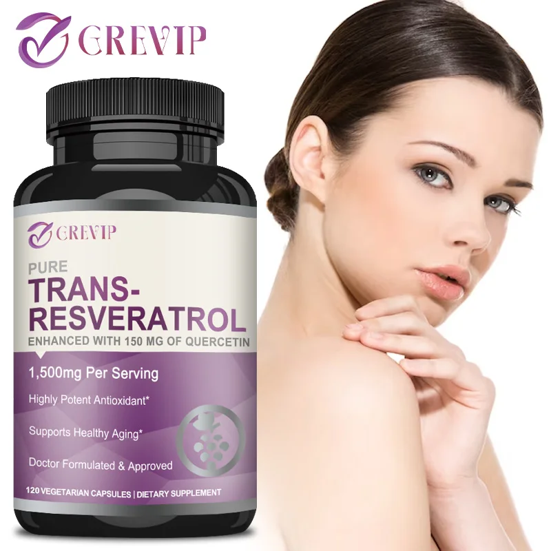 Trans-Resveratrol 1500mg - Pot - Resveratrol Capsule Anti Aging ulasan dan harga