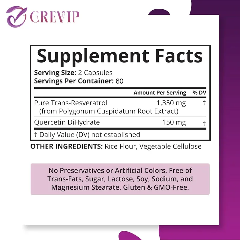 Trans-Resveratrol 1500mg - Pot - Resveratrol Capsule Anti Aging ulasan dan harga