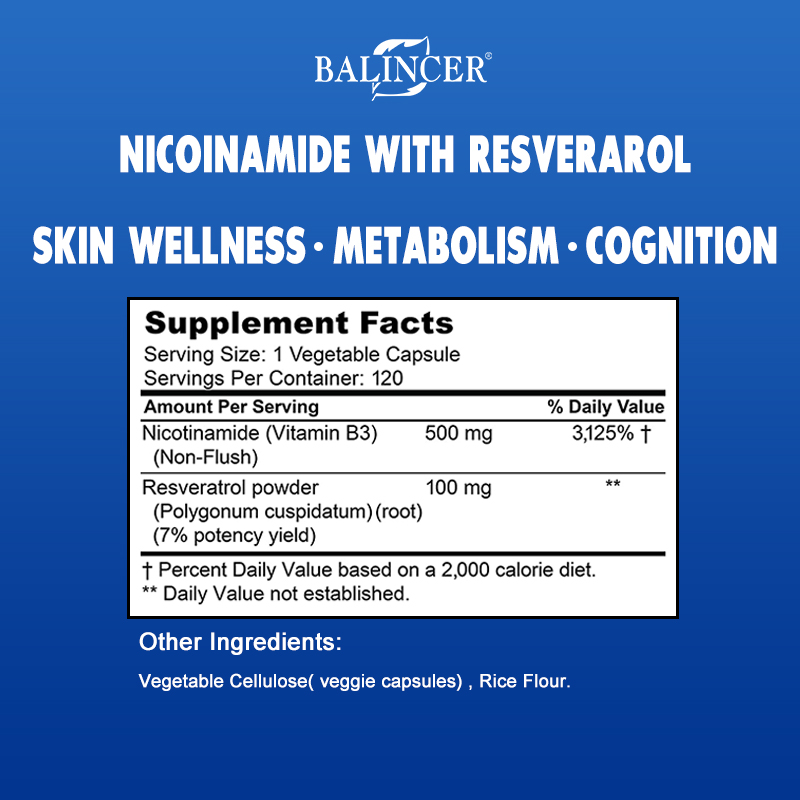 Nicotinamide with Resveratrol  - Resveratrol Capsule Anti Aging ulasan dan harga