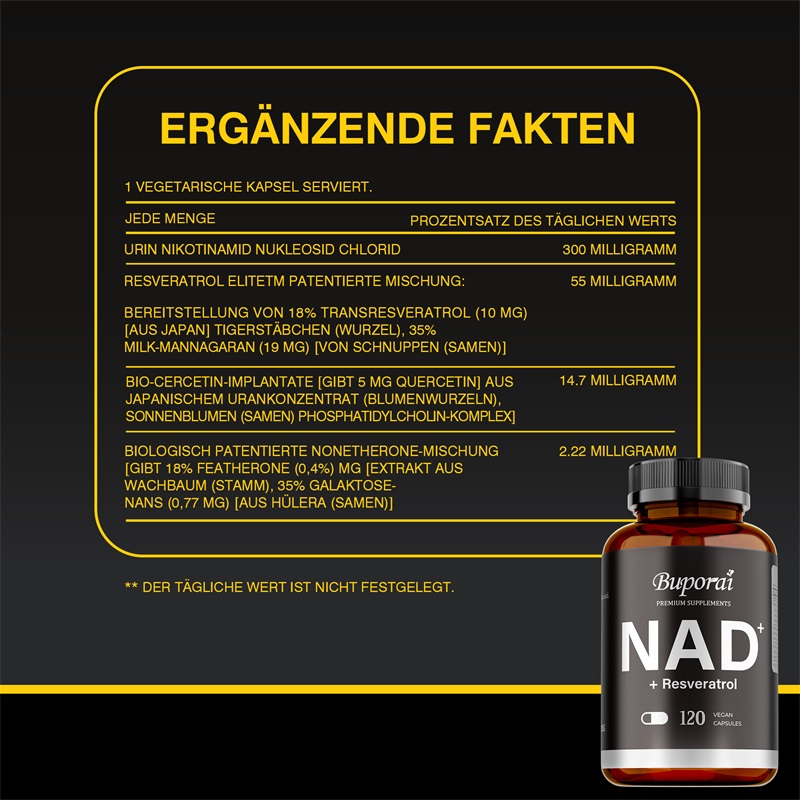 NAD+ Supplements - Anti-aging, - Resveratrol Capsule Anti Aging ulasan dan harga