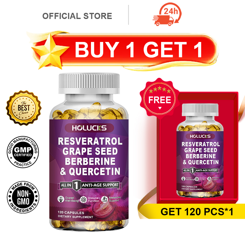 Buy 1 Get 1 Free! Resveratrol  - Resveratrol Capsule Anti Aging ulasan dan harga
