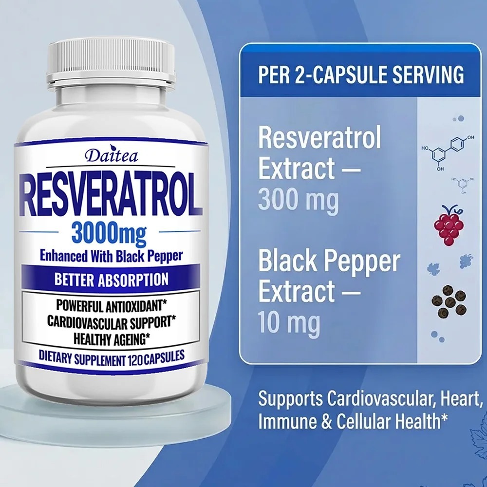 Resveratrol Supplement Capsule - Resveratrol Capsule Anti Aging ulasan dan harga