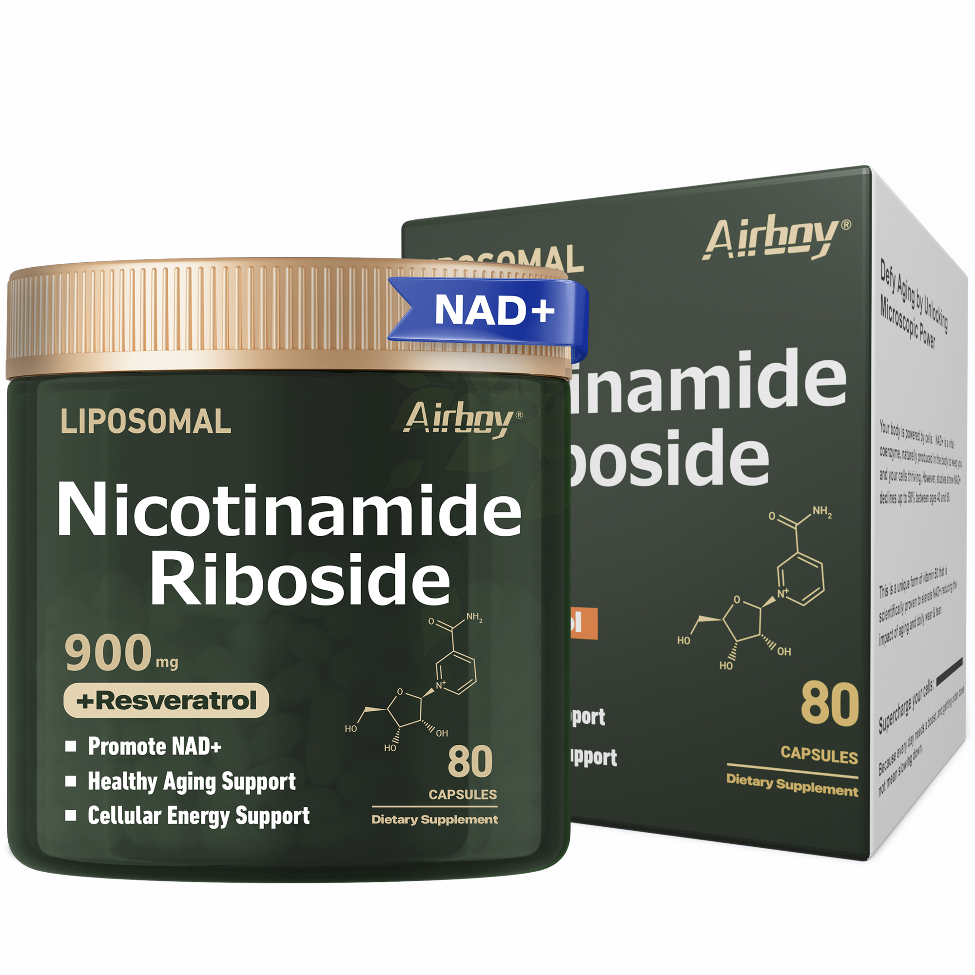 NAD+Supplement - Liposomal Nic - Resveratrol Capsule Anti Aging ulasan dan harga