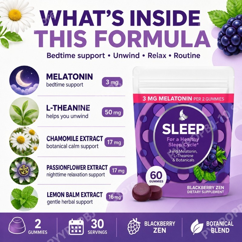 Sleep Gummies with Melatonin 3 - Melatonin Sleep Gummy ulasan dan harga