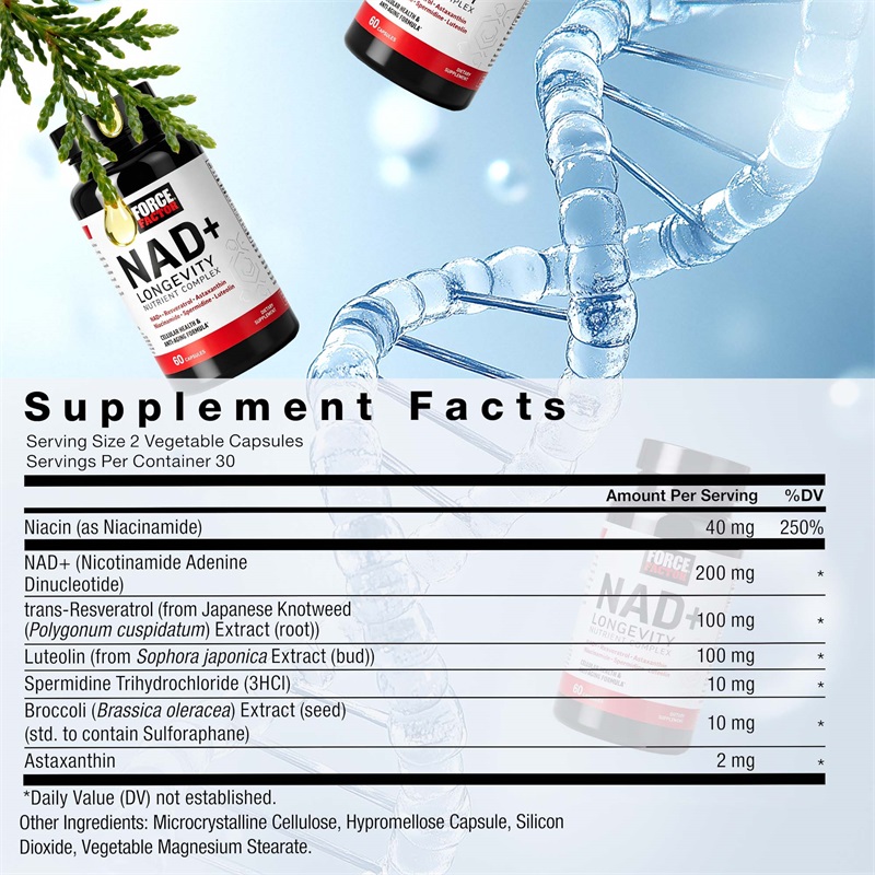 NAD + Resveratrol - Anti-aging - Resveratrol Capsule Anti Aging ulasan dan harga