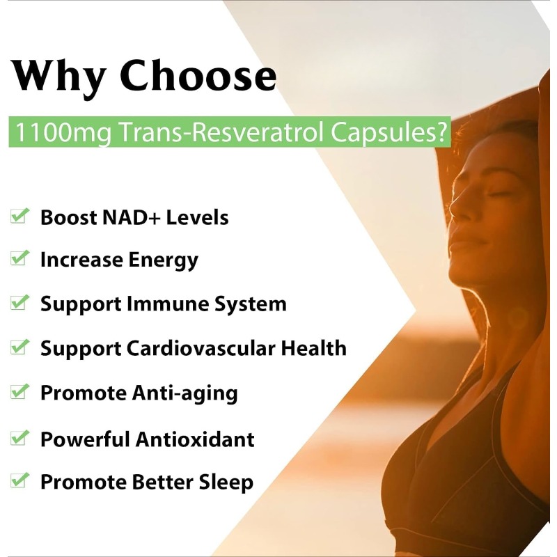 99% Resveratrol 1100mg Antioxi - Resveratrol Capsule Anti Aging ulasan dan harga