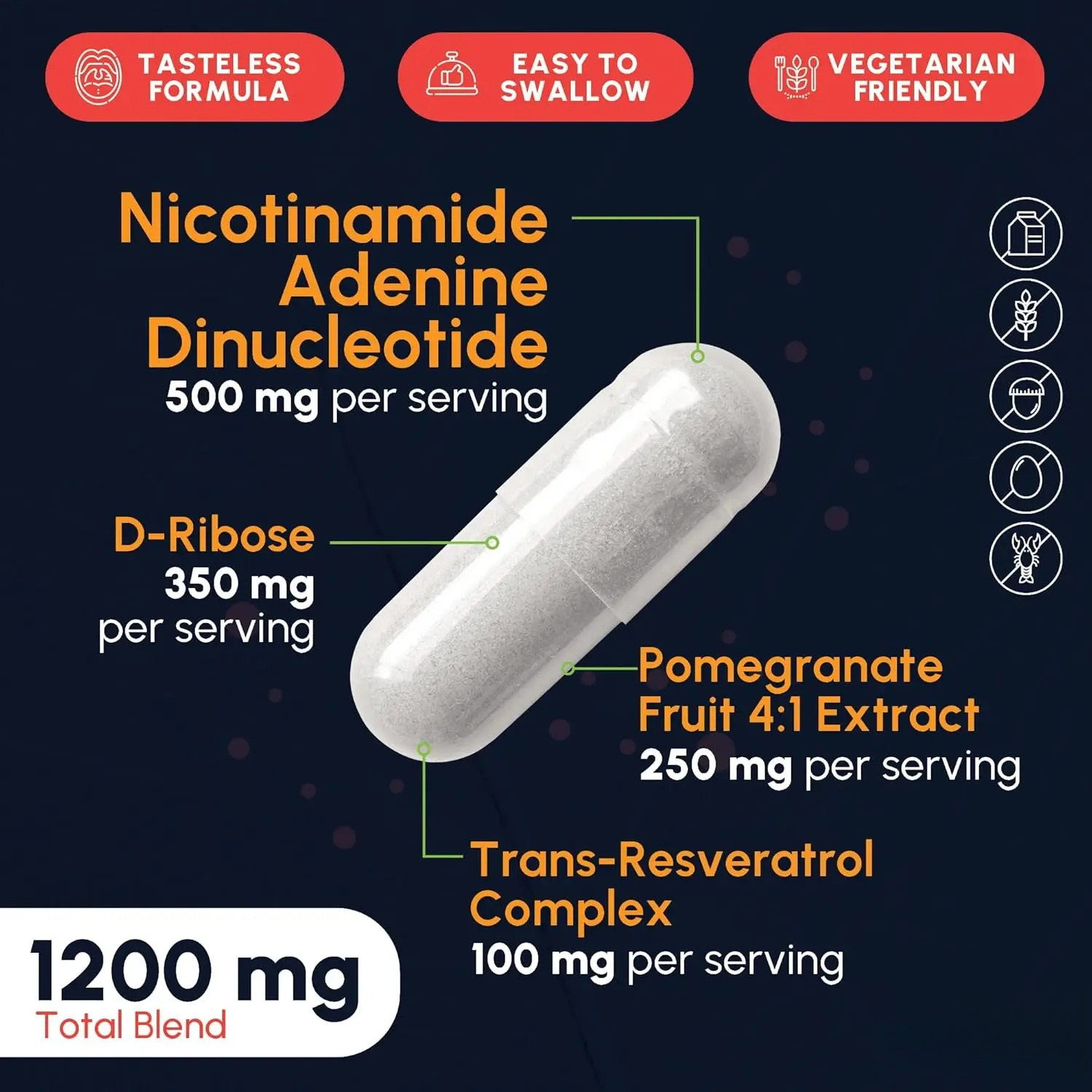 NAD supplements contain D-ribo - Resveratrol Capsule Anti Aging ulasan dan harga