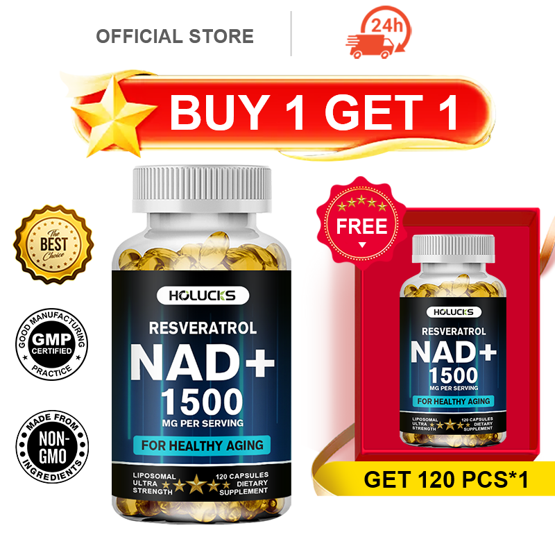 HOLUCKS NAD+ Capsules, with NA - Resveratrol Capsule Anti Aging ulasan dan harga