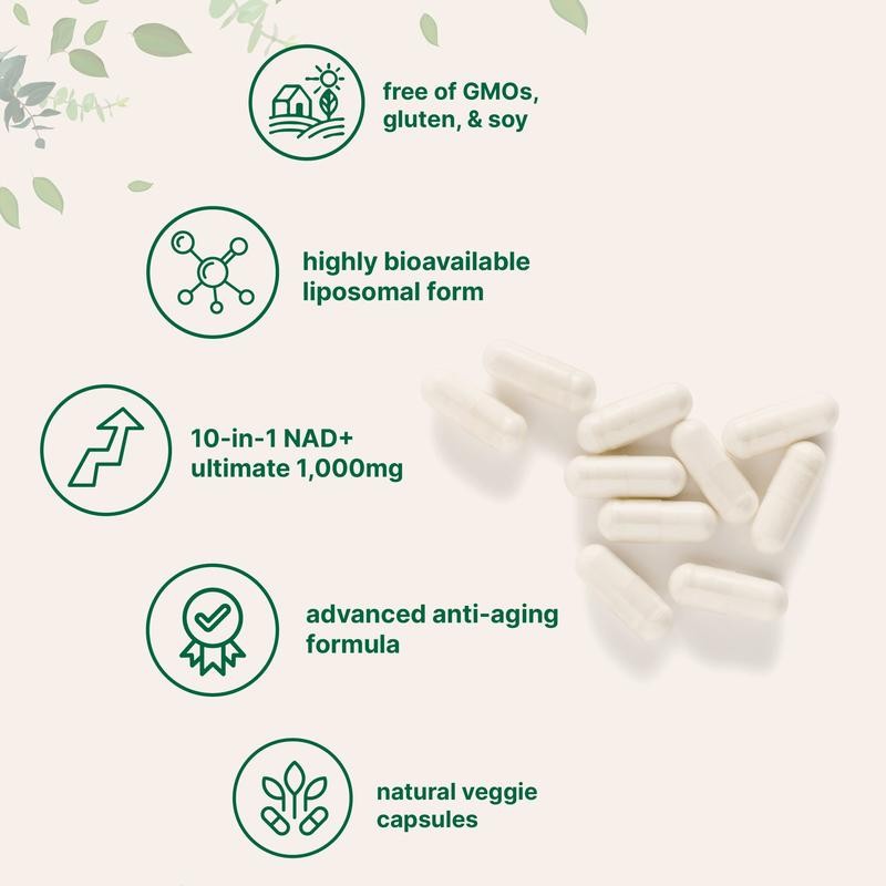 Extra Strength NAD Supplement  - Resveratrol Capsule Anti Aging ulasan dan harga