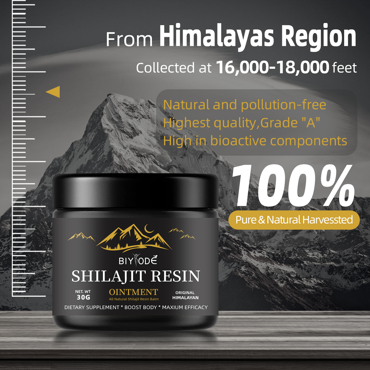 600MG Pure Premium Himalayan S - Shilajit Resin Pure ulasan dan harga