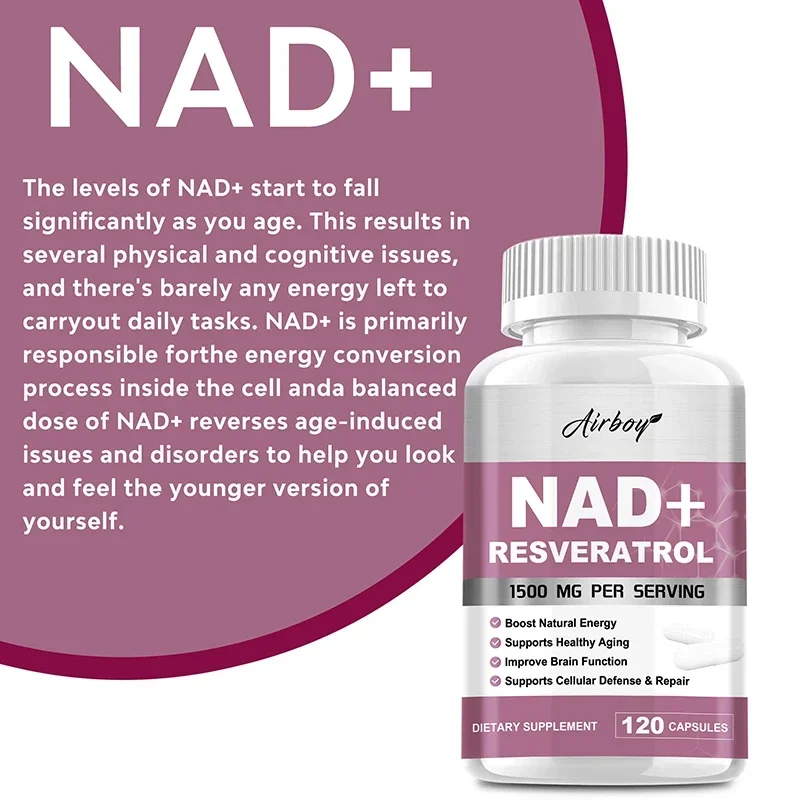 NAD+ Resveratrol Supplements - - Resveratrol Capsule Anti Aging ulasan dan harga