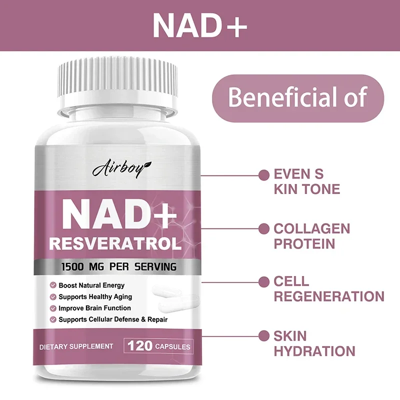 NAD+ Resveratrol Supplements - - Resveratrol Capsule Anti Aging ulasan dan harga