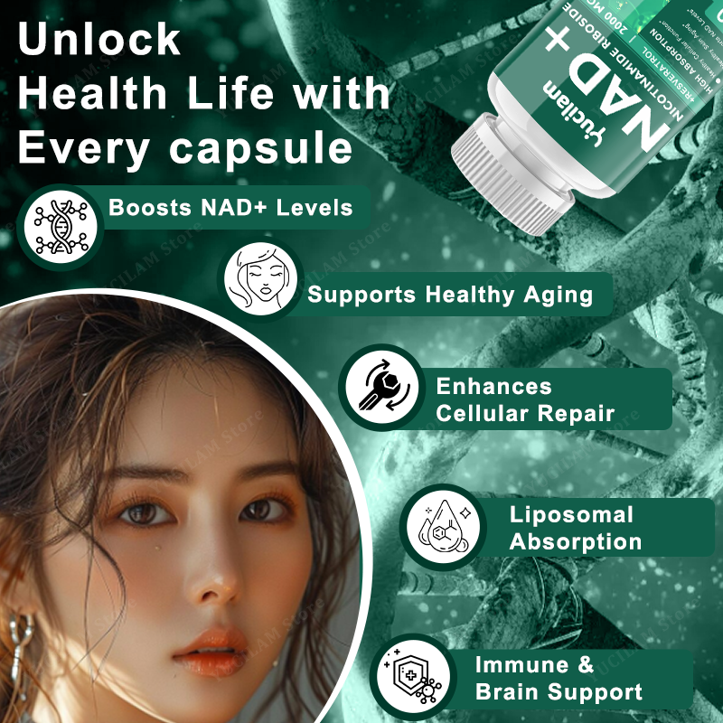 NAD+ Resveratrol Supplement -  - Resveratrol Capsule Anti Aging ulasan dan harga